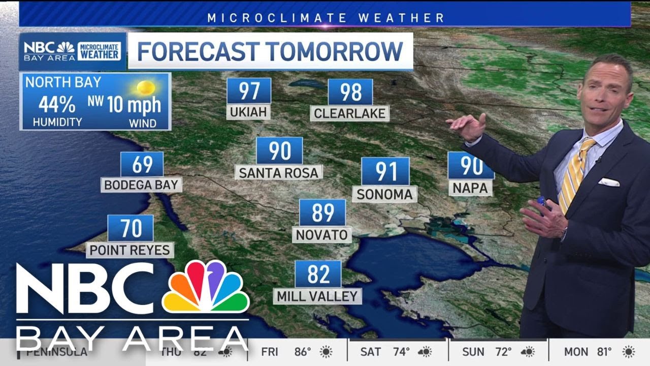 Forecast: Hotter Bay Area 100s ahead - YouTube
