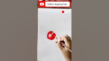 Realistic cherry 🍒 drawing by using colour pencil/ step by step drawing #shorts