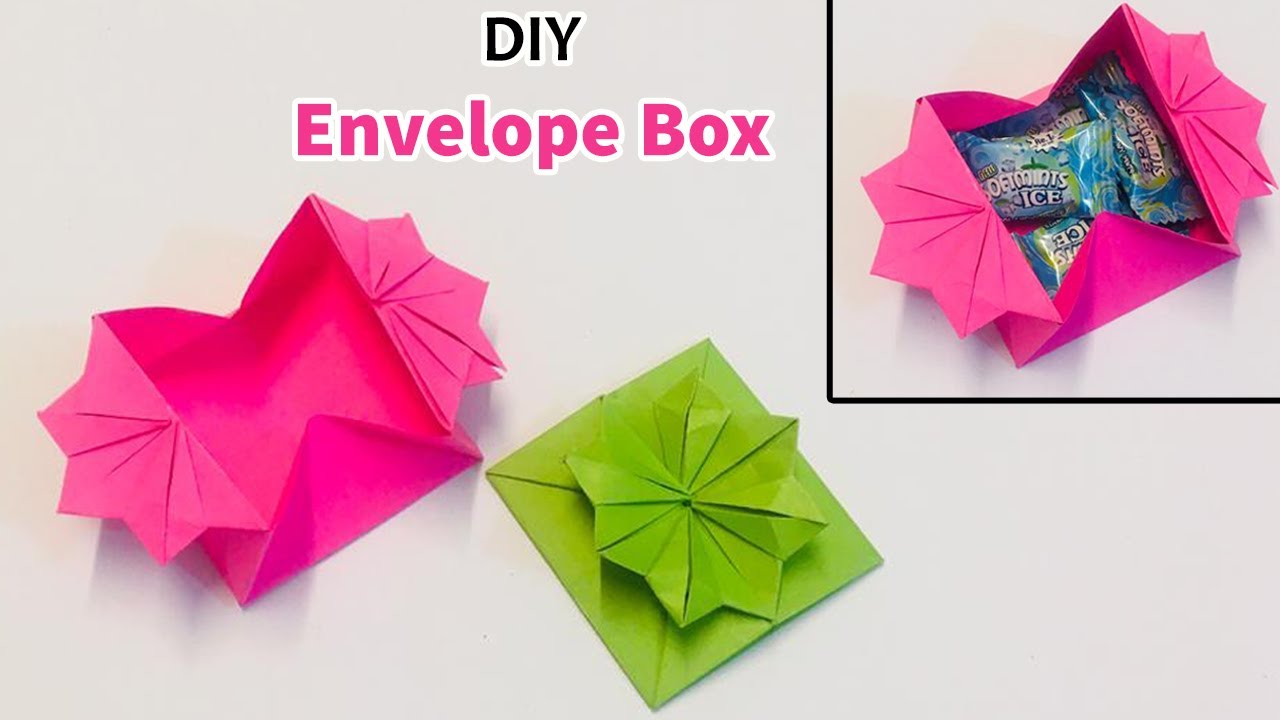 How To Make Paper Envelope Box Diy Envelope Box Ideas Origami