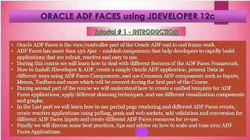 Oracle ADF Faces 12c - # 1. Introduction (Building Your ADF Faces Environment)