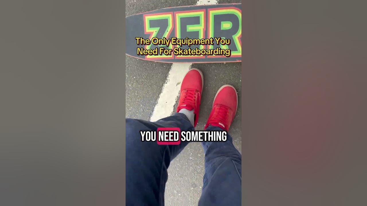 Skate shoes are important for skateboarding