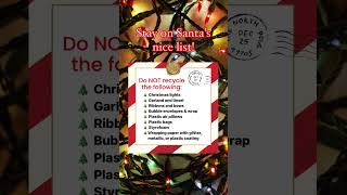 Santa's Guidelines: What NOT to Recycle After Christmas! | Waste Management Tips for a Green Holiday