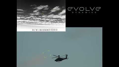 Evolve Dynamics Sky Mantis tracking AH-64 Apache