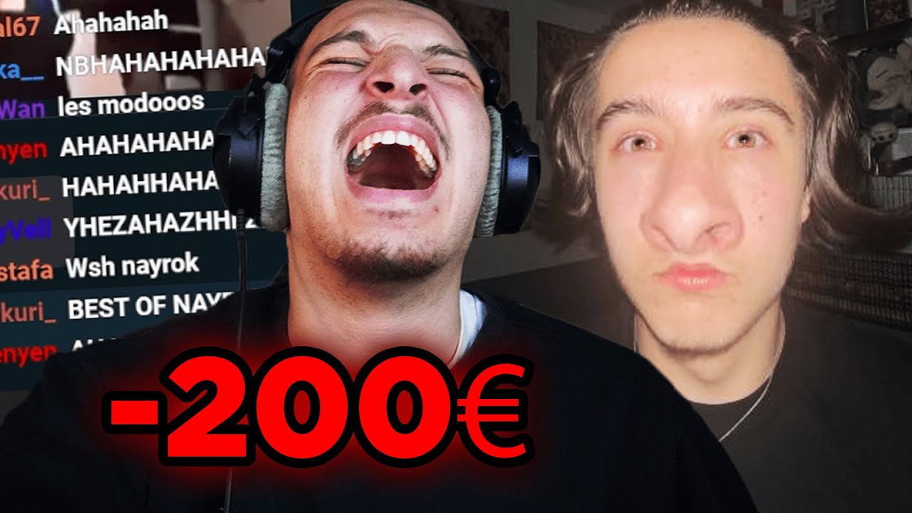 Chaque fois que je rigole, je perds 200 euros