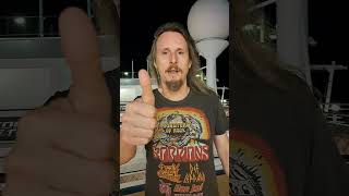 Rikard Zander from Evergrey greets THE GALLERY from 70K Tons Of Metal cruise! (2/2/2023)