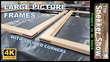 How to make large picture frames with splined corners