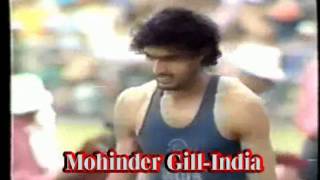 mohinder gill at commonwealth games, new zealand, 1974