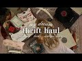 Thrift haul  clothing books records antique decor etc