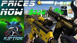 OPERATION Riptide Skin Prices | NOW vs THEN! (HUGE PROFITS)