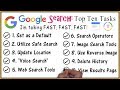 Google Search Tutorial: Top 10 Tasks