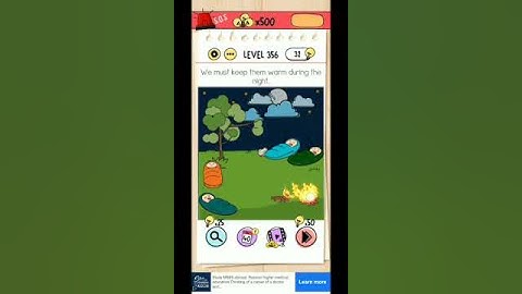 Level 356 we must keep them warm during night #braintest #babysleepingbag #fire