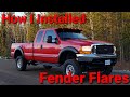 How I installed Fender Flares on my 1999 Ford F350