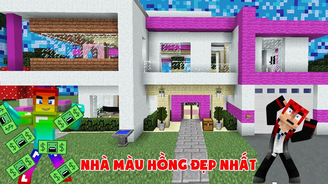 MINI GAME : CUỘC CHIẾN XÂY NHÀ VIP ** NOOB T GAMING CHIẾN ĐẤU VỚI VANH ĐỂ XÂY NHÀ VIP NHẤT MINECRAFT