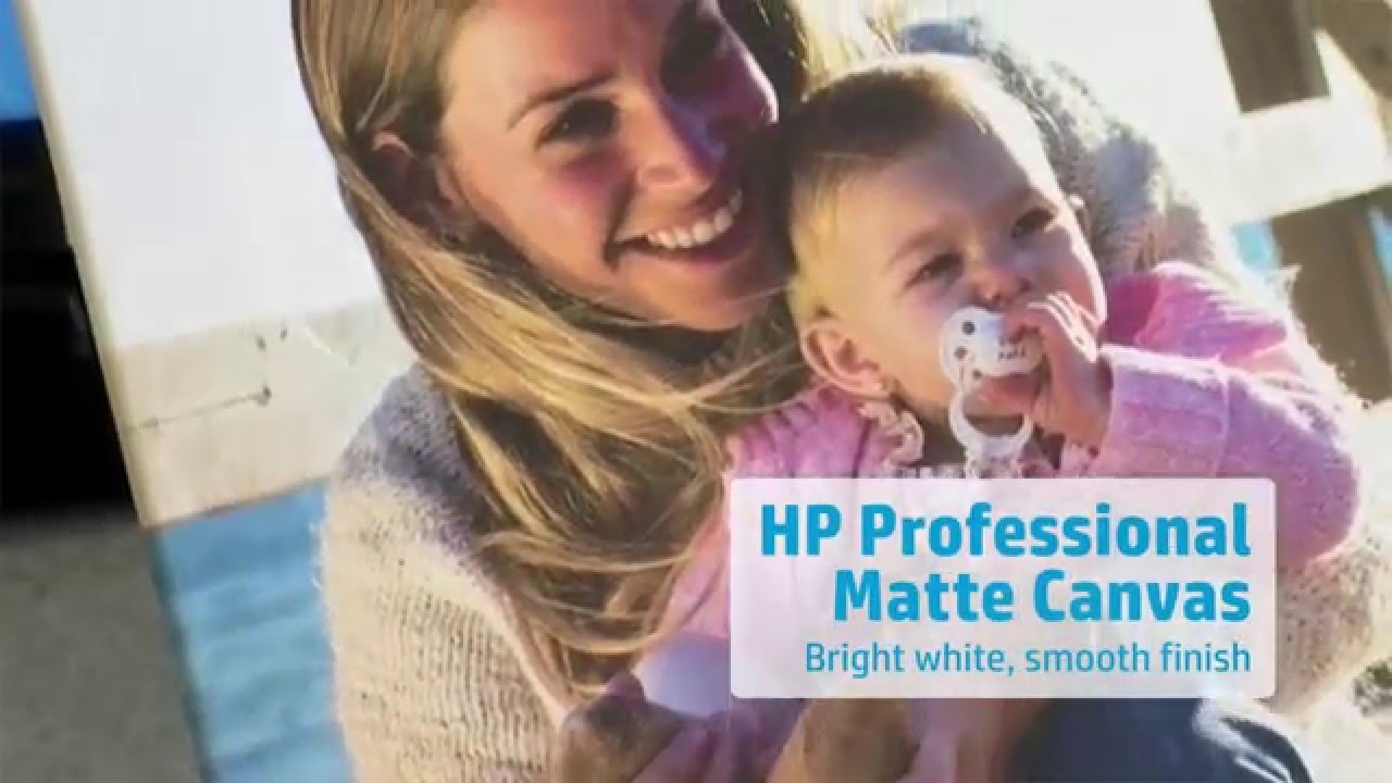 Printable Canvas for Large Format Inkjet Printers - YouTube