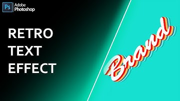 Create Retro Text Effect In Photoshop CC 2021 | Photoshop Tutorial