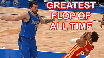 Trae Young gets the greatest flop of all time for Luka
