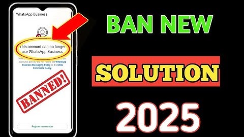 How to Fix This account can no longer use Whatsapp Problem 2025 || Whatsapp Unban New Process 2025