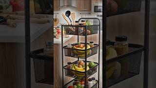 Kitchen organization ka perfect solution 🔥5 layer strong metal kitchen trolley – space saver