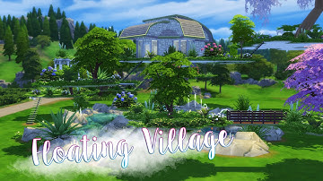 The Sims 4 Speedbuild - Fantasy Landscape #1 - [Floating Village]
