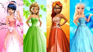 Princesses of Seasons, Chloe, Alya, Marinette and Adrienne | Speededit