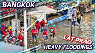 Bangkok Heavy Floodings during Rainy Season Lat Prao 🇹🇭 Thailand Monsoon