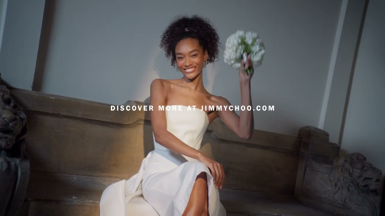 Jimmy★Choo(セールで履きやすい)スネイク型押しNanda 2024 Bridal Collection | Featuring the Saeda Sandal Block