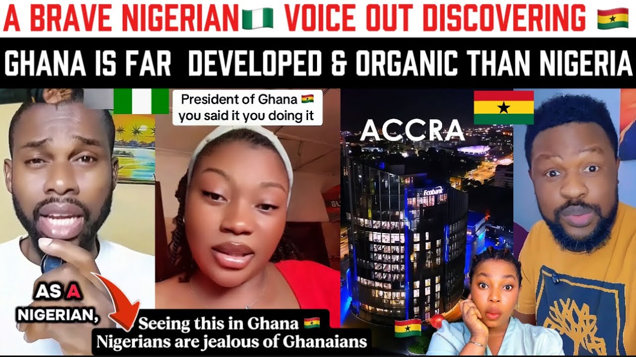 Смелый 🔥 нигерийский голос раскрыл секрет: Гана гораздо более развита и органична, чем Нигерия 🇳🇬🇬🇭