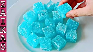 How To Make Gummy Candy Without Gelatin & Agar Agar | Jujubes Candy | Jello Candy by Zaika Kitchen🌹