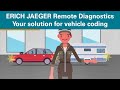Remote diagnostics  vehicle coding for trailer operation made easy