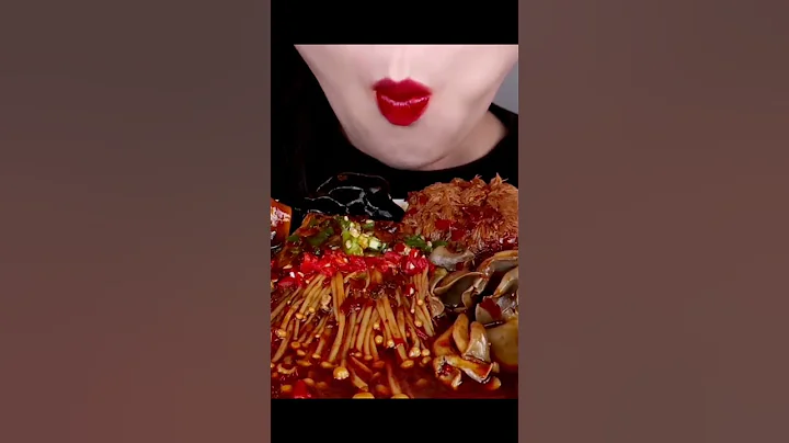 Asmr Eating Shiitake Mushroom #shorts #asmr #asmreating