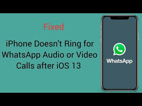 whatsapp video call not ringing iphone