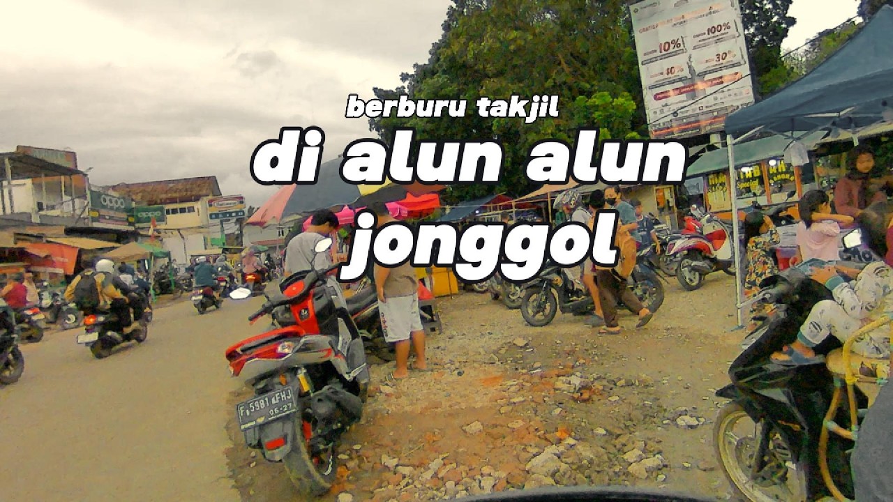 Ngabuburit di Alun-Alun Jonggol! Banyak Jajanan Ramadhan Murah & Ramai