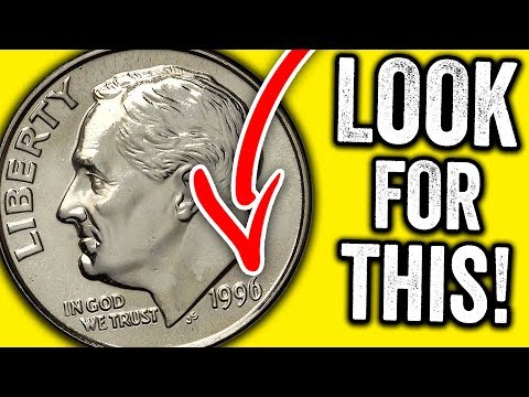 RARE & VALUABLE 1996 DIMES WORTH MONEY - COINS TO LOOK FOR IN POCKET CHANGE