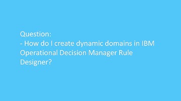 How do I create dynamic domains in IBM Operational Decision Manager Rule Designer?