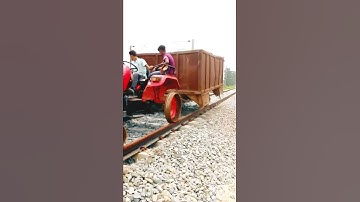 Mahindra Yuvo 415DI Tractor Working On Railway Track #shorts