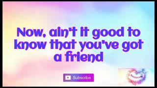 #YouveGotaFriend  You've Got a Friend- James Taylor [ Gigi De Lana cover ]  Lyrics