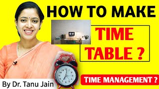 'Easy Time Management: How to Make a Schedule for Better Productivity' || Dr.Tanu Jain @Tathastuics
