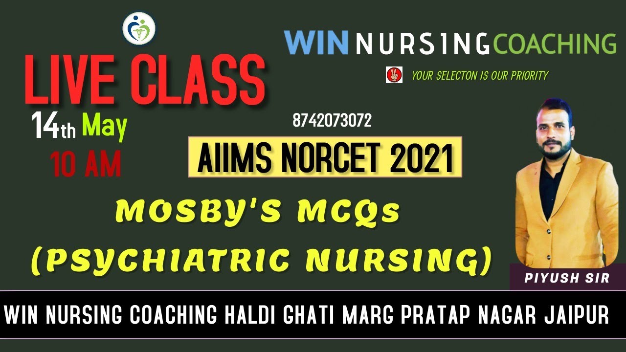 NCLEX MOSBY'S QUESTION SESSION (PSYCHIATRIC NURSING)