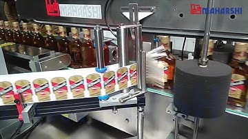 Distillery Double side sticker labeling machine | Sticker Label Applicator