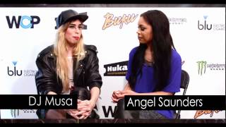 Buku fest 2015 Angel Saunders interview with DJ Musa