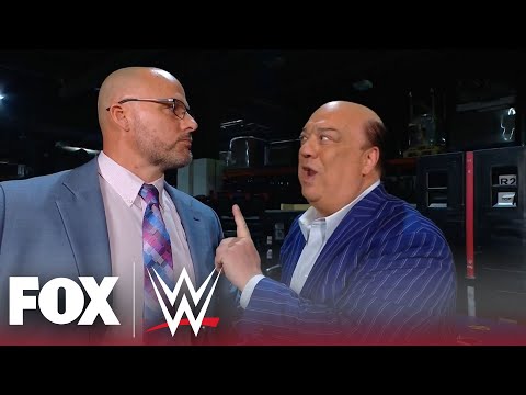 Paul Heyman warns Adam Pearce that his official business will catch ”Everyone off guard.”