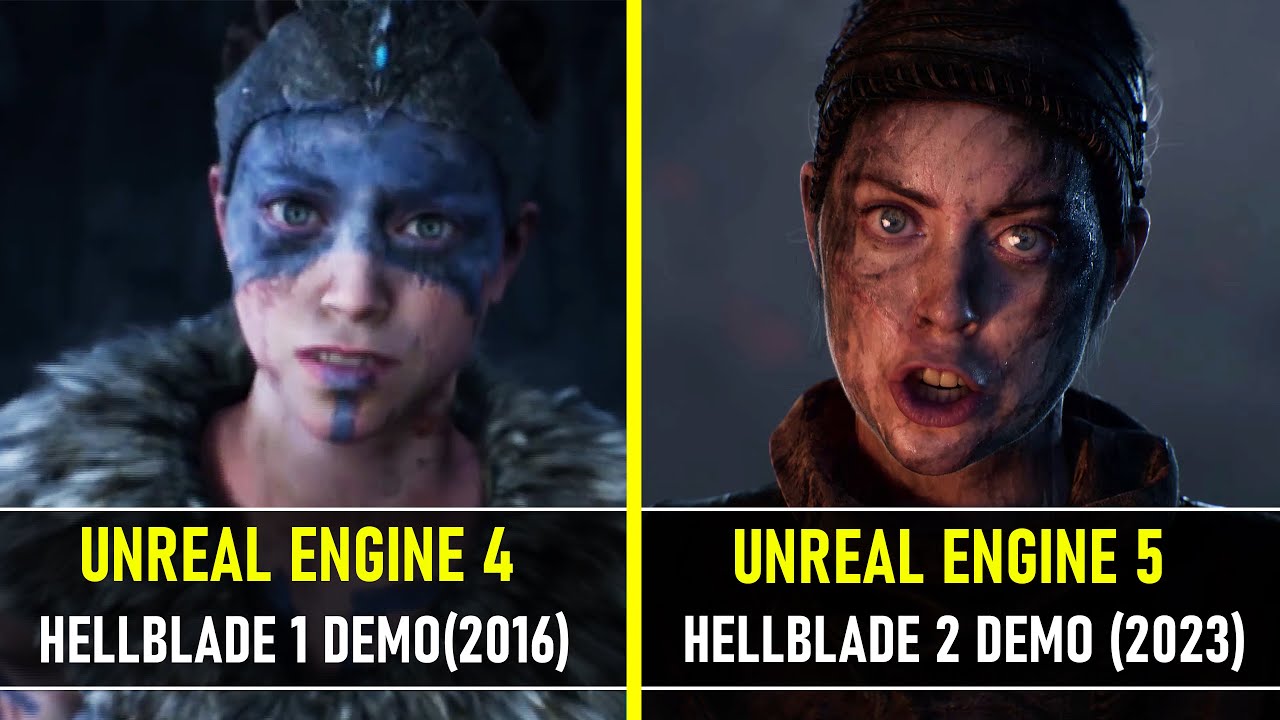 Comparan la nueva tech demo de Hellblade 2 con la de Hellblade y