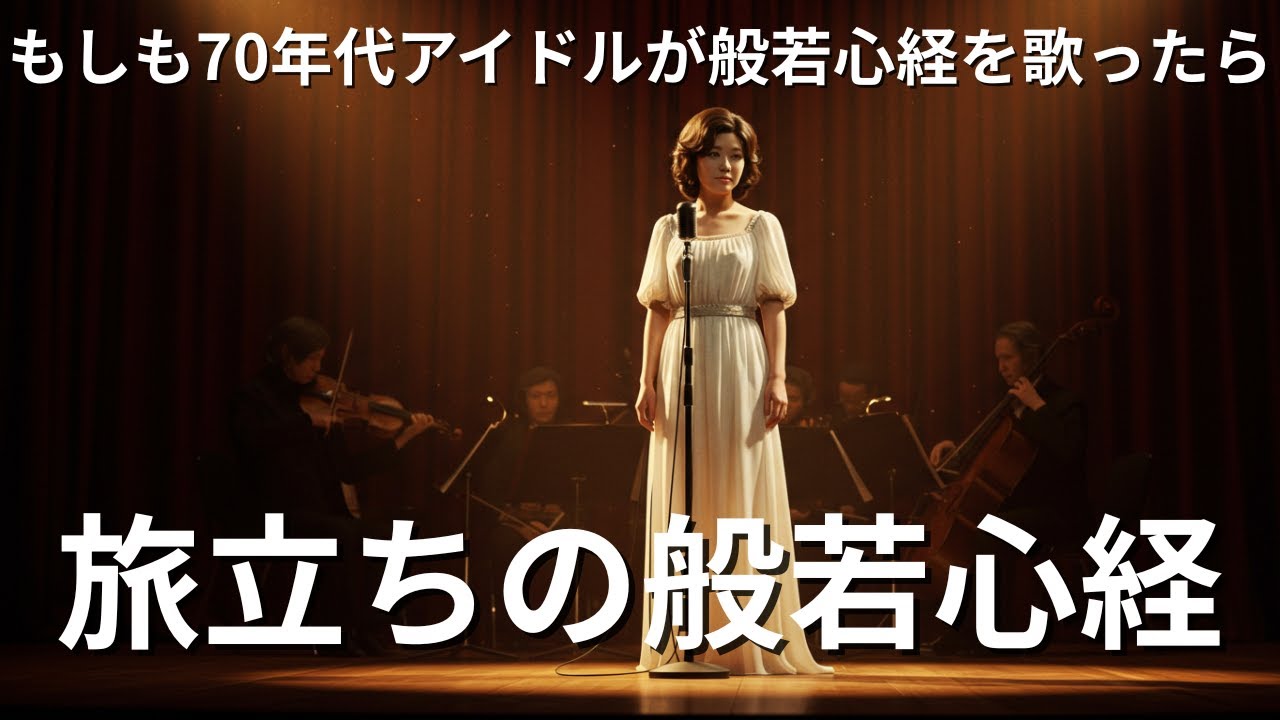 旅立ちの般若心経｜70年代アイドルが般若心経を歌ってみた｜昭和歌謡の艶と祈りが交差する瞬間【AI生成】