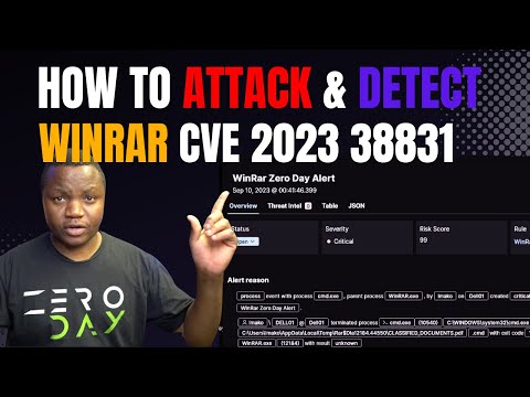 Exploiting And Detecting WinRAR Zero Day Vulnerability (CVE 2023 38831) | Kali Purple Lab Series