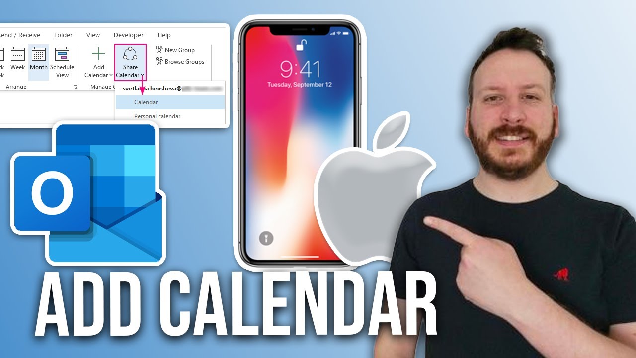 How To Add Outlook Calendar To IPhone YouTube