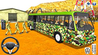 Army Bus Driving Simulator Gameplay - Bus Transport Duty Us Soldier - Android Gameplay screenshot 4
