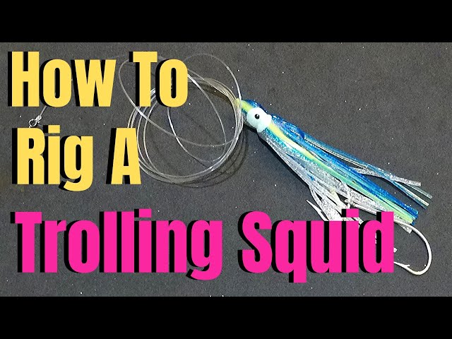 How To Rig A TROLLING SQUID  Best Fishing Lures 