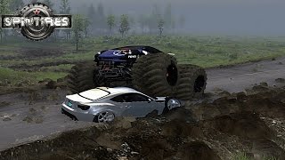 Spintires Monster Lambo In Deep Water