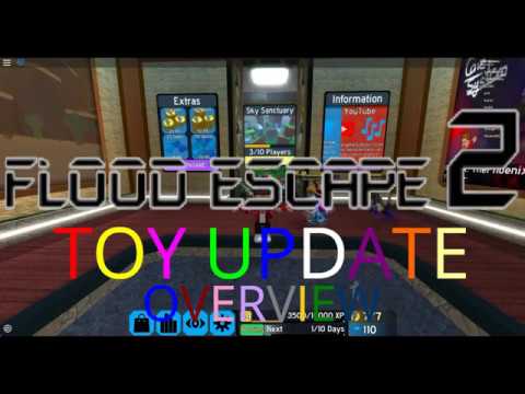 Roblox Flood Escape 2 Toy Update Overview Youtube - new flood escape 2 code roblox codes youtube