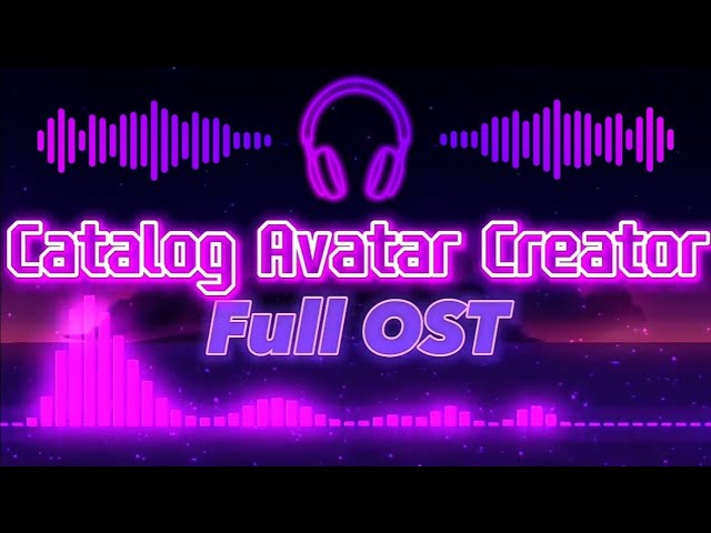 Making music in catalog avatar creator 